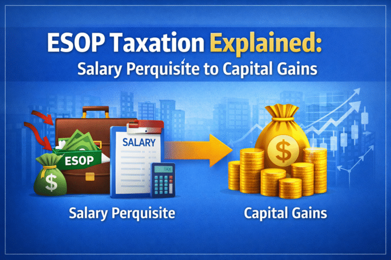 ESOP Taxation Explained: Salary Perquisite to Capital Gains