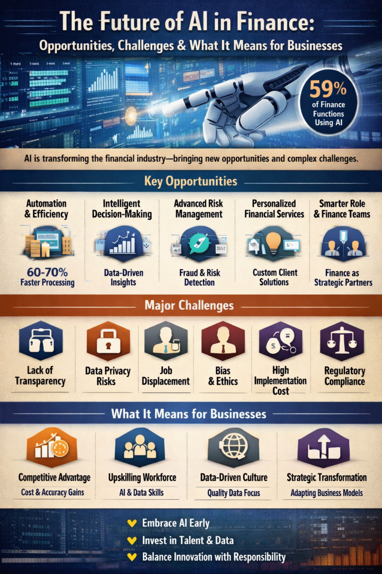 The Future of AI in Finance: Opportunities, Challenges & What It Means for Businesses