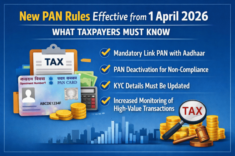 🆕New PAN Rules Effective from 1 April 2026