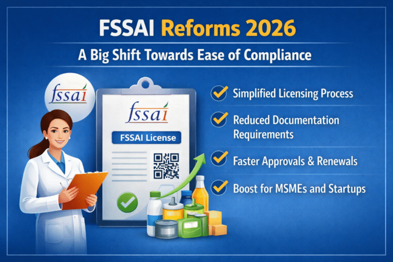 🍽️FSSAI Reforms 2026: A Big Shift Towards Ease of Compliance
